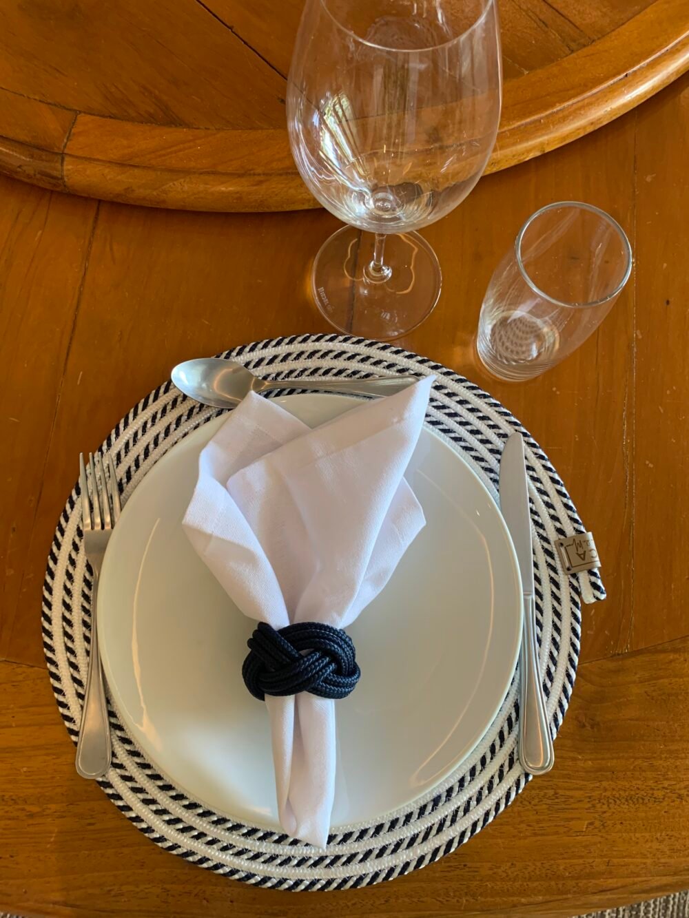 KIT PROMOCIONAL - 6 LUGARES - Corda Náutica AZUL E BRANCO