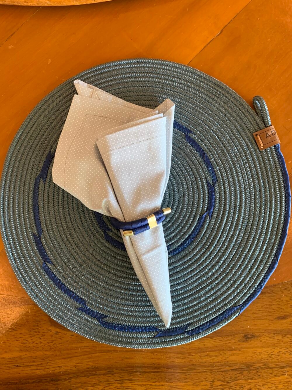 KIT PROMOCIONAL - 4 LUGARES - Corda Náutica CINZA E AZUL