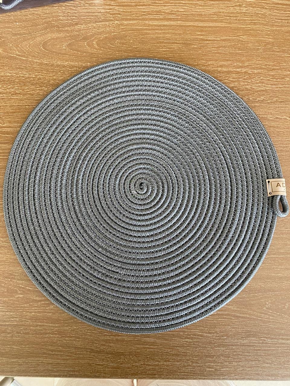 1 Lugar de mesa CORDA NÁUTICA- REDONDO (escolha a cor) unidade