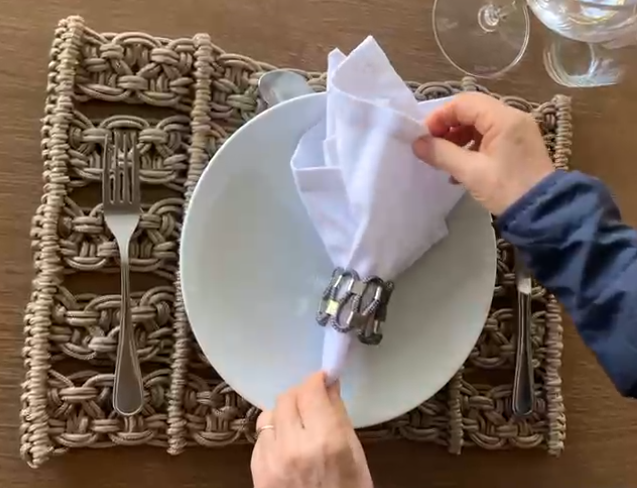 1 Lugar de mesa MACRAME - RETÂNGULAR - cor RAMI